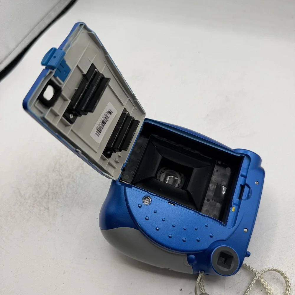 Polaroid 300 Instant Film Camera Blue w/ Strap - Tested & Working